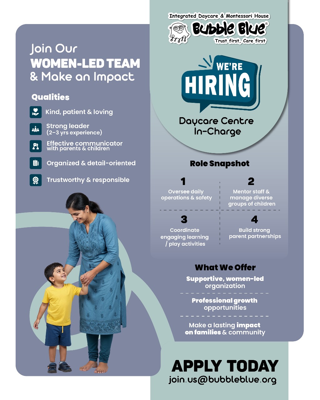 Careers at Bubble blue